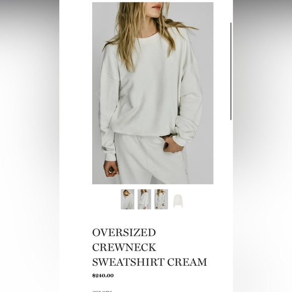 Eterne oversized Crewneck. Creamy white color. Size S perfect conditions - Picture 2 of 8